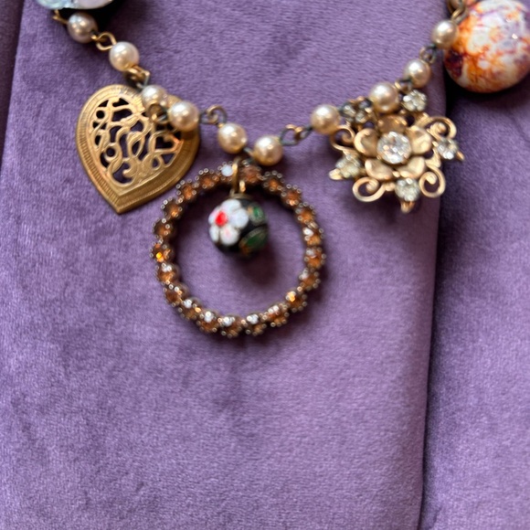 Betsey Johnson Gold Charm Necklace with Colorful Accents - Picture 8 of 16